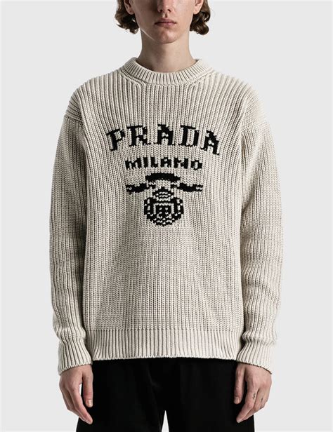 prada schrift pullover|prada knitwear.